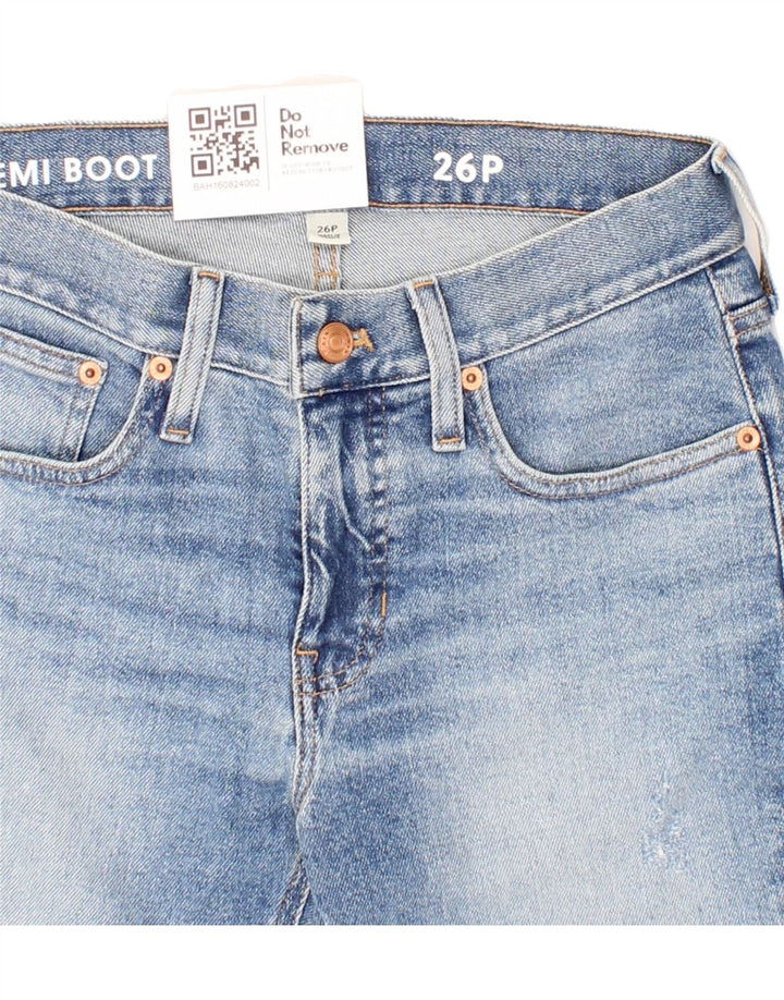 J. CREW Womens Bootcut Cropped Jeans W26 L23 Blue Cotton Vintage J. Crew and Second-Hand J. Crew from Messina Hembry 