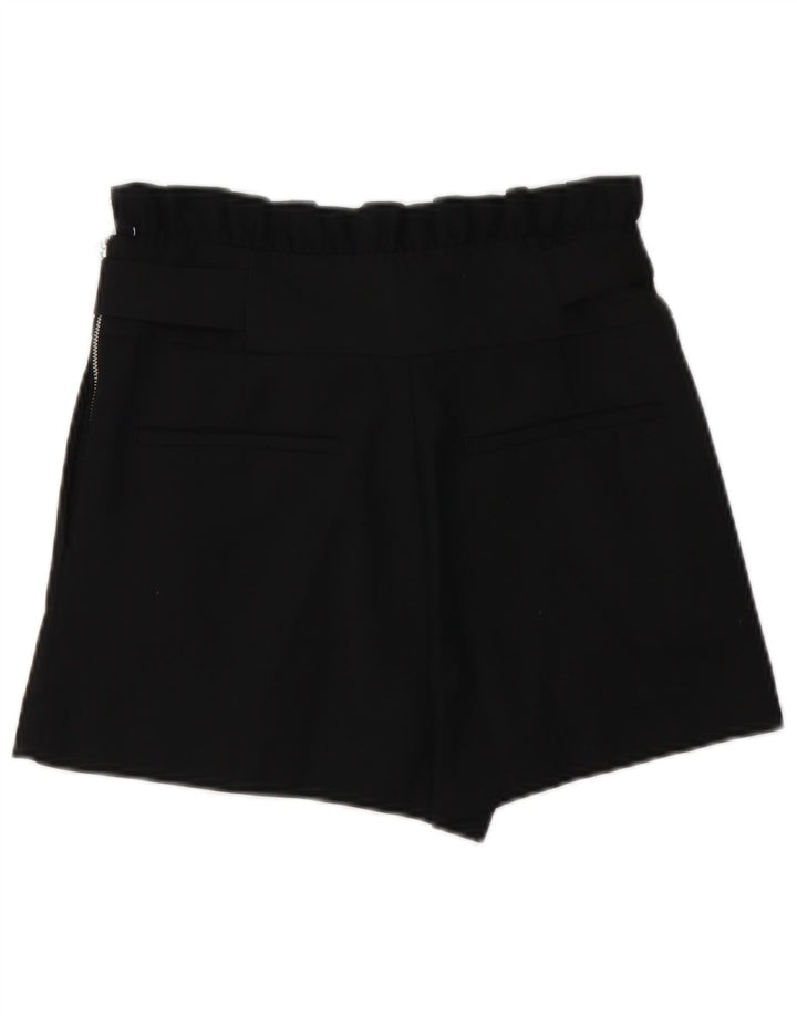 Zara Dame Trafaluc High Waist Hot Pants Small W26 Black Polyester