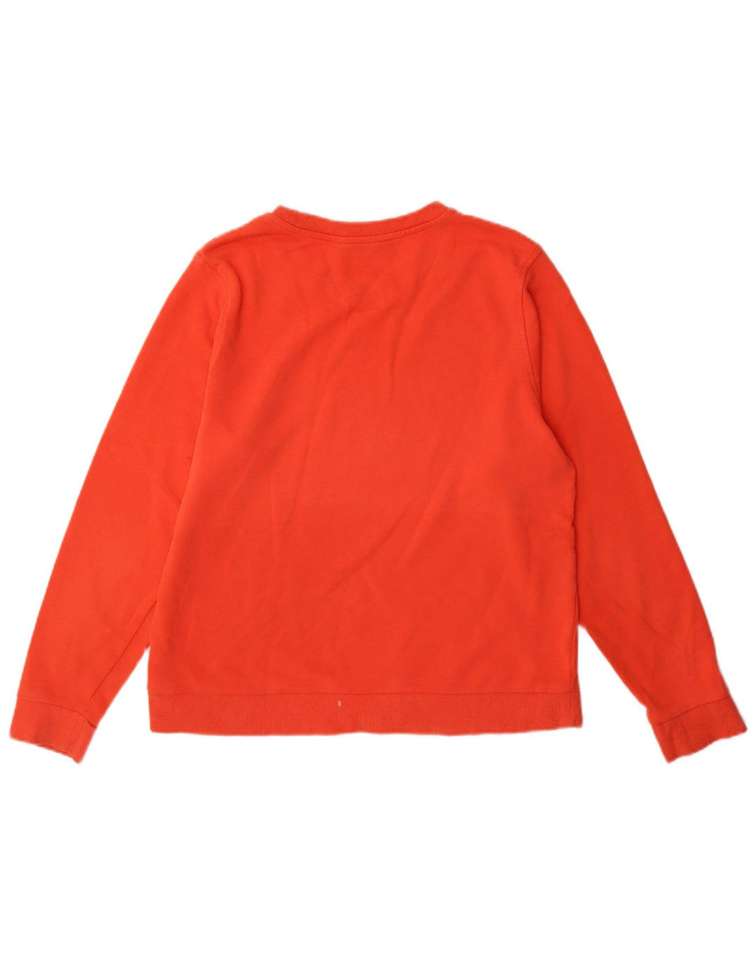 Marks & Spencer Dame Sweatshirt Jumper UK 14 Stor Orange Bomuld