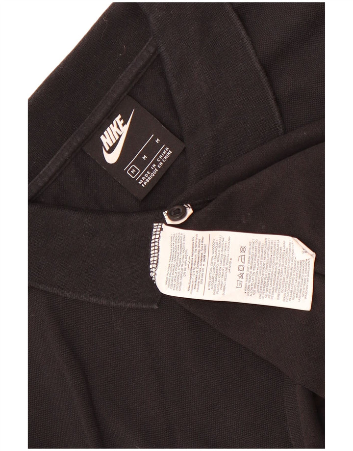 Nike poloshirt til mænd, medium sort bomuld