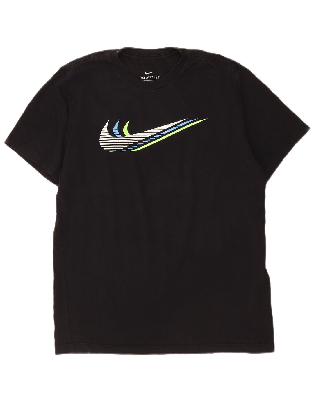 Nike Herre grafisk T-shirt Top Medium Sort Bomuld