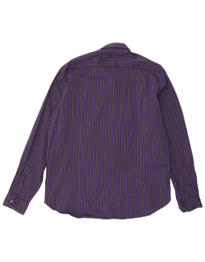 Ted Baker Herreskjorte str. 6 2XL Lilla stribet bomuld