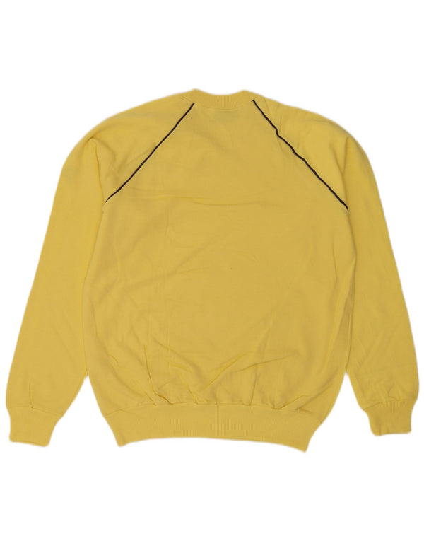 Vintage herre Regular Fit Sweatshirt Jumper XL Gul bomuld