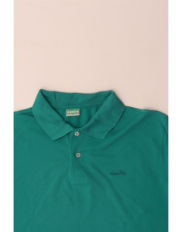 DIADORA Poloshirt til mænd XL Grøn Bomuld