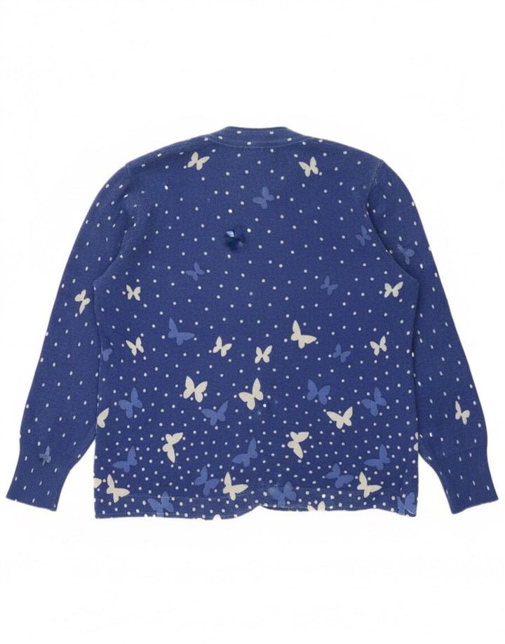 Heron Womens 2-delt nederdelsæt UK 14 Medium W34 Blue Spotted Butterfly