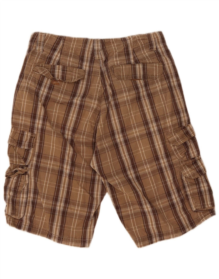 Lee Herre Cargo Shorts W30 Medium Brun Plaid Bomuld