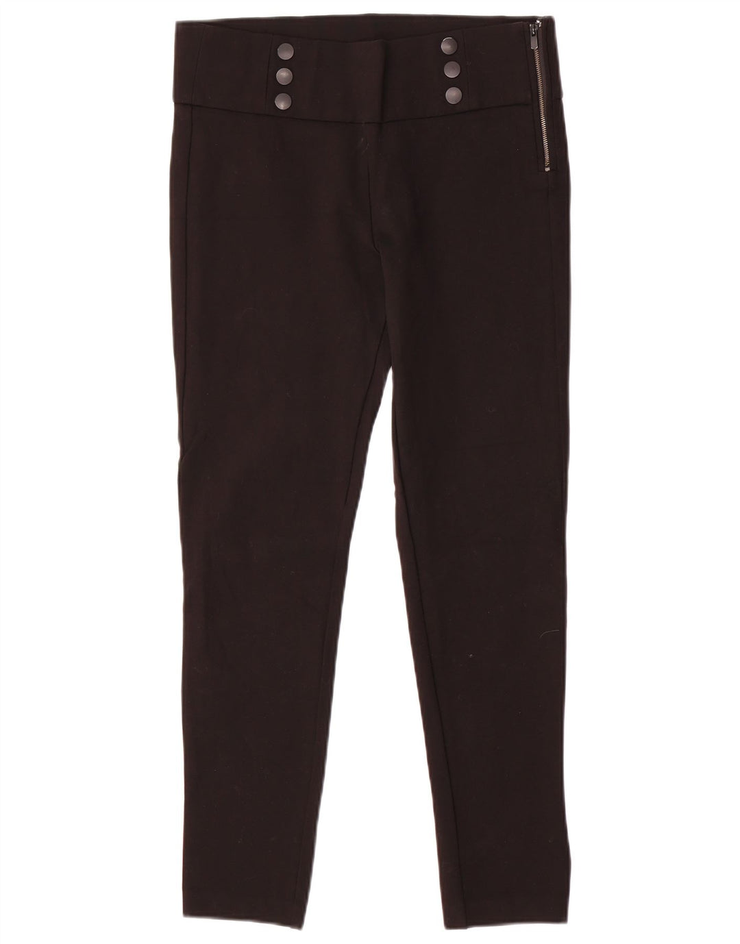 Zara Dame Slim Casual Bukser Large W32 L29 Sort