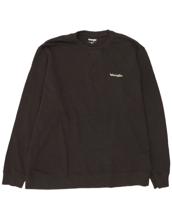 Wrangler Sweatshirt til mænd 2XL sort bomuld