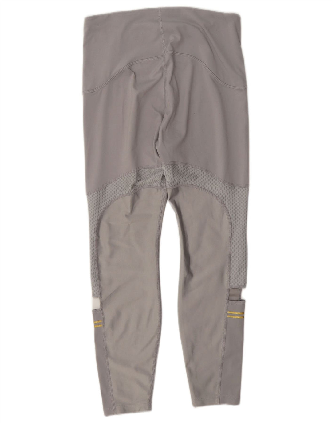 Nike Dame Dri Fit Leggings UK 12 Medium Grey Polyester