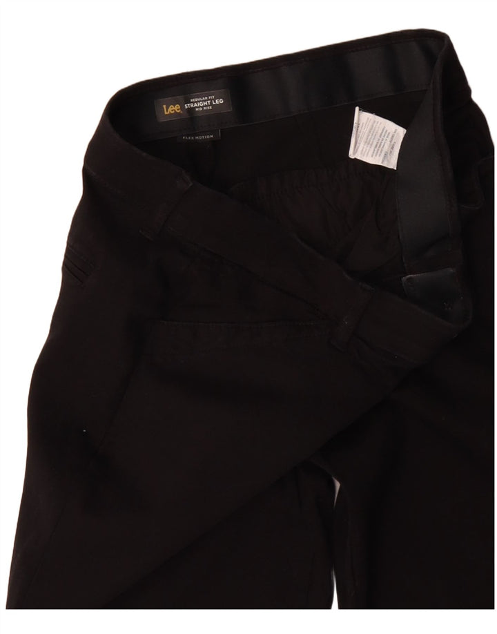 LEE Dame mellemhøjde Regular Fit Casual Bukser US 8 Medium W32 L30 Sort