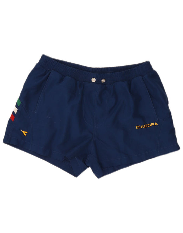Diadora Herre Italia grafiske svømmeshorts XL marineblå