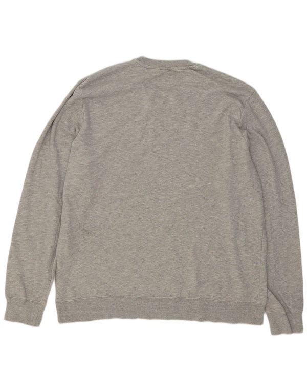Champion Herre Grafisk Sweatshirt Jumper 2XL Grå Flecked Bomuld