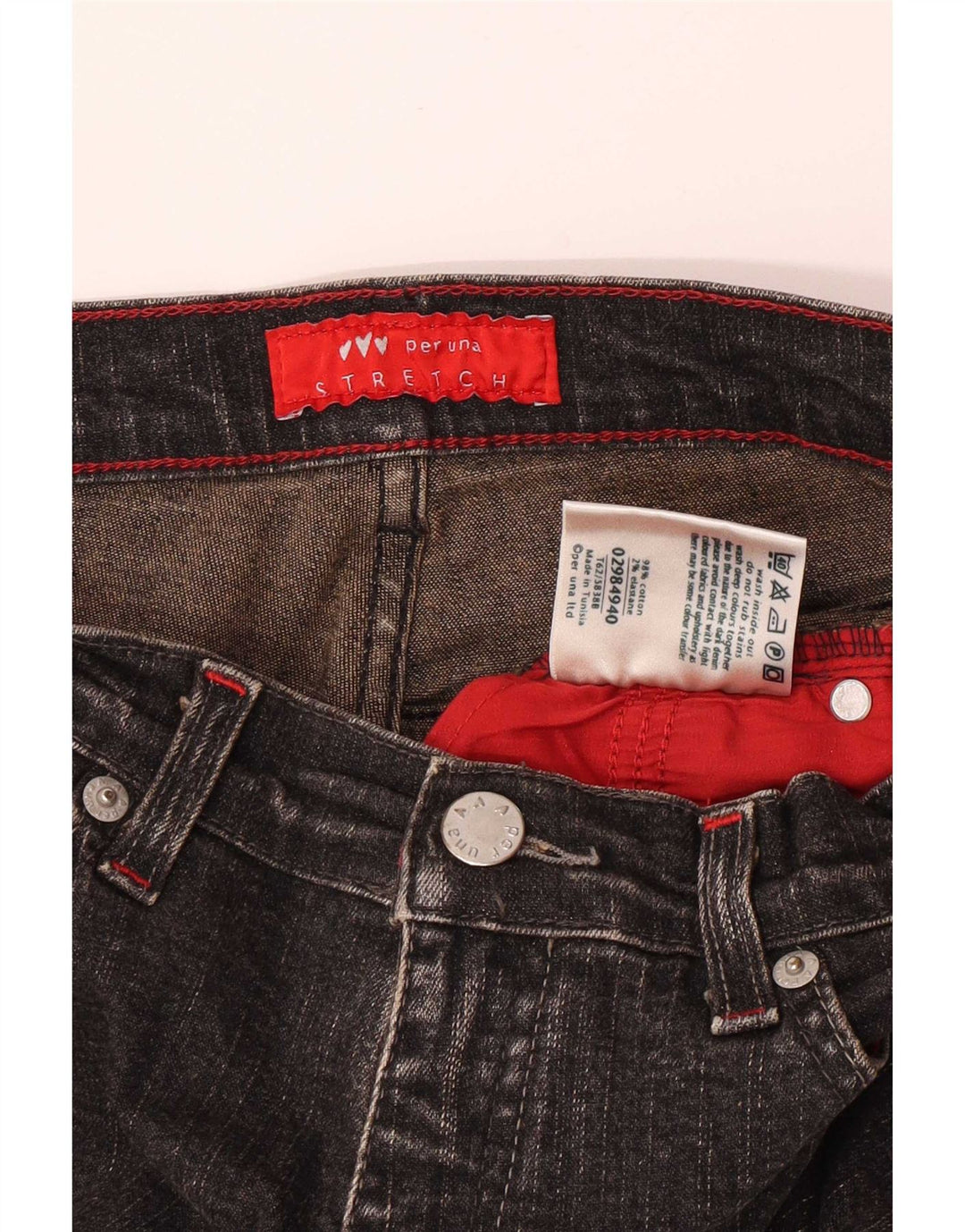 Marks & Spencer Dame Per Una Bootcut Jeans UK 8 Small W26 L32 Grå Bomuld