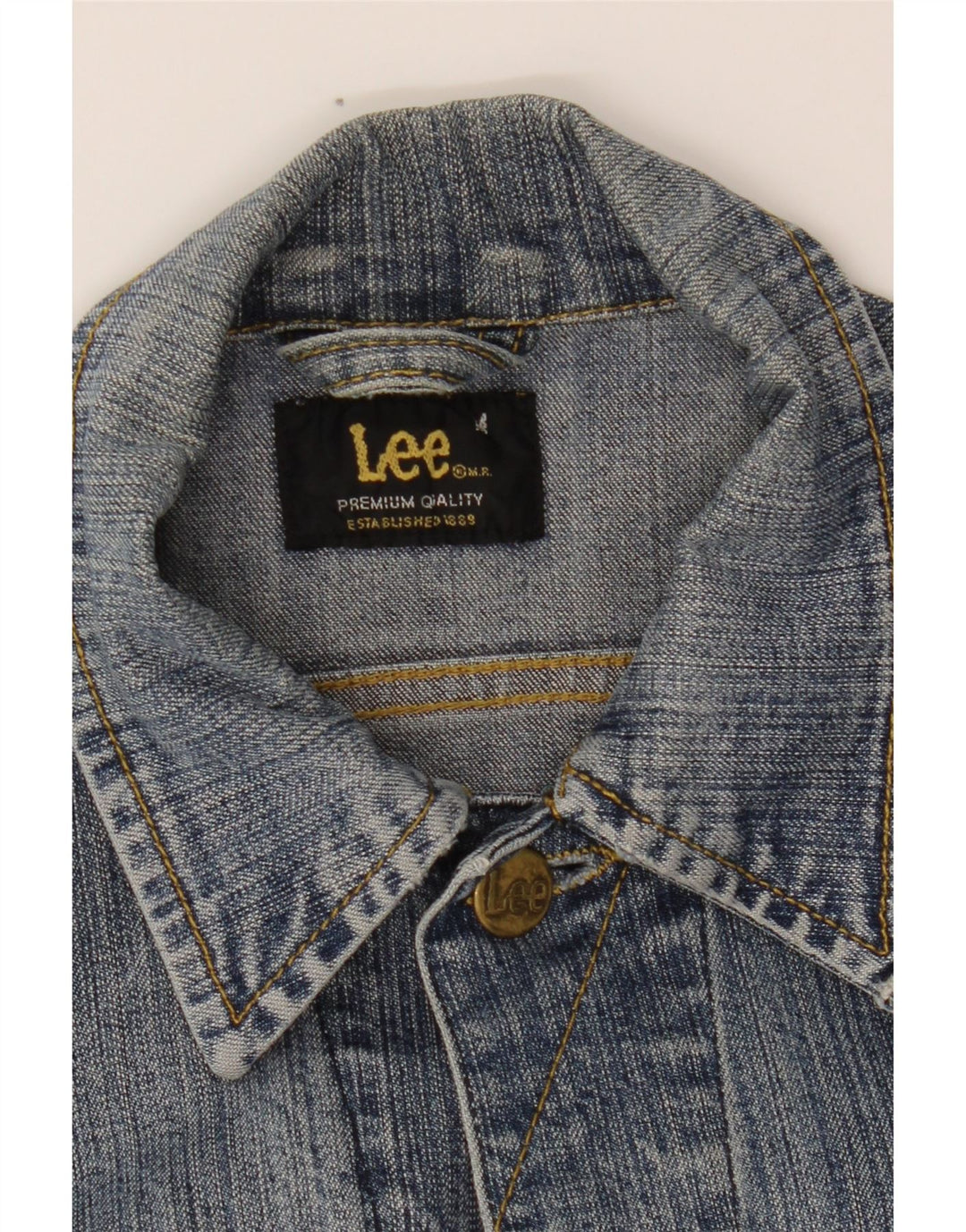 LEE Womens Denim Jacket UK 10 Small Blue Cotton Vintage Lee and Second-Hand Lee from Messina Hembry 