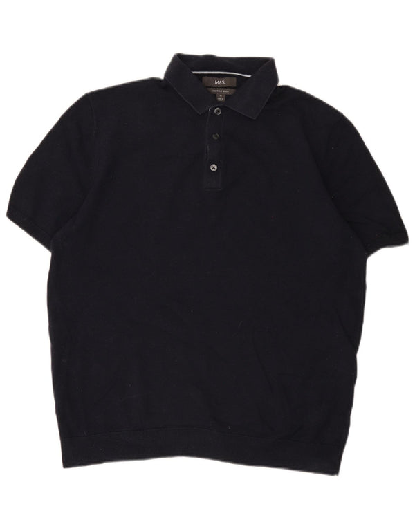 Marks & Spencer Poloshirt til mænd Medium marineblå bomuld