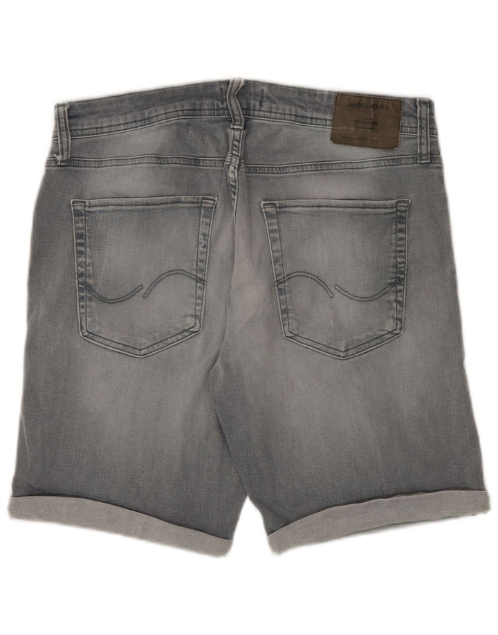 Jack & Jones Herre Regular Denim Shorts Large W34 Grå Bomuld