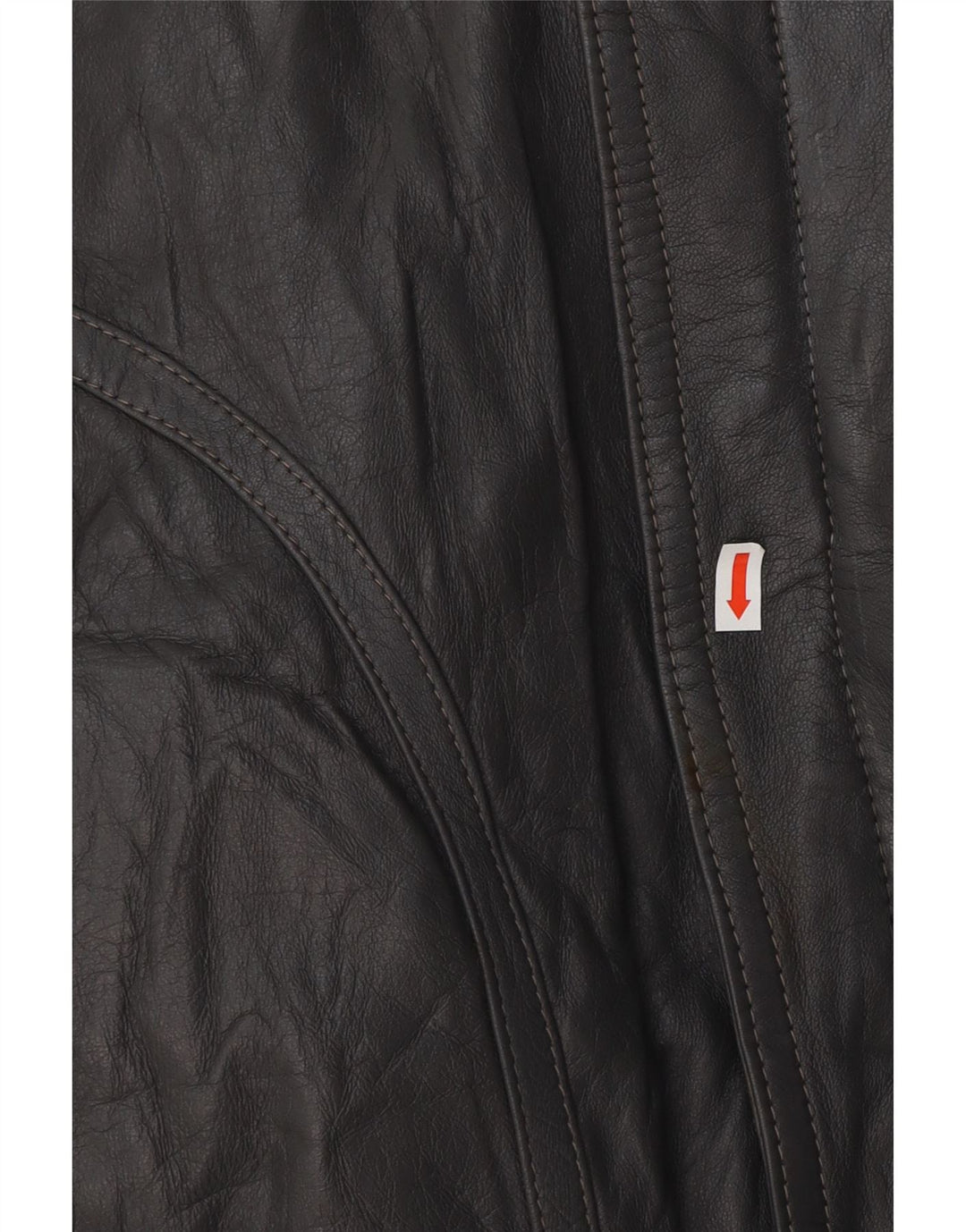 VINTAGE Læderjakke til mænd UK 40 Stort gråt læder