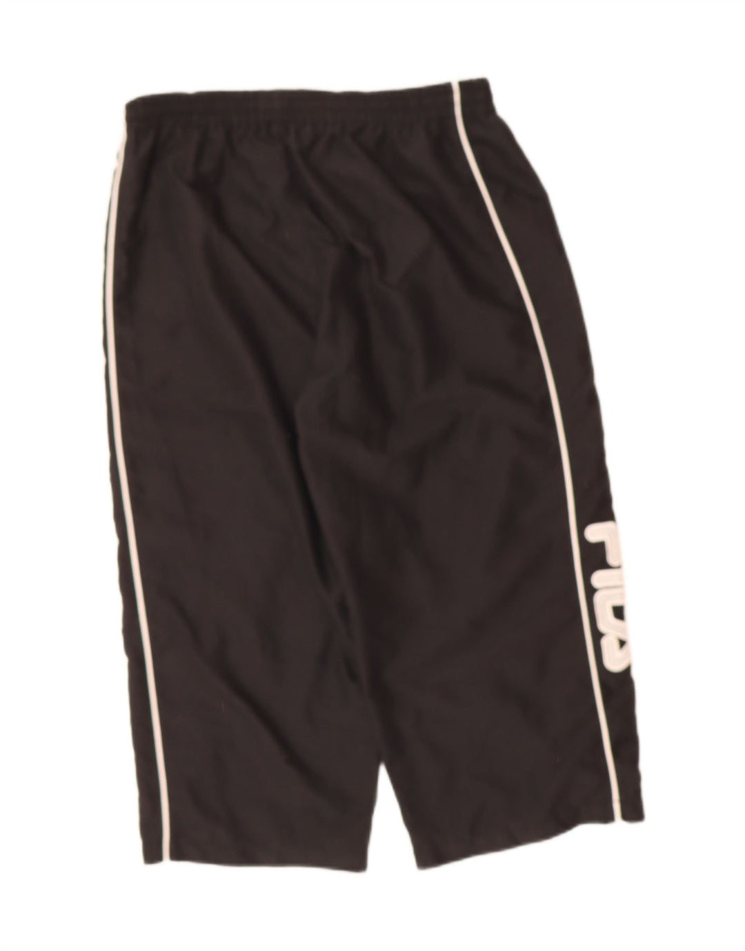 FILA Mens Graphic Capri Tracksuit Trousers Large  Black Polyester Vintage Fila and Second-Hand Fila from Messina Hembry 