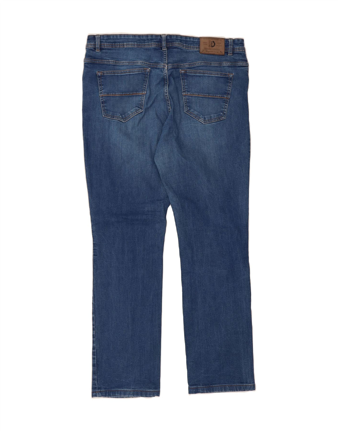DACK'S Mens Regular Fit Straight Jeans IT 56 3XL W40 L30 Blue Cotton Vintage Dack's and Second-Hand Dack's from Messina Hembry 