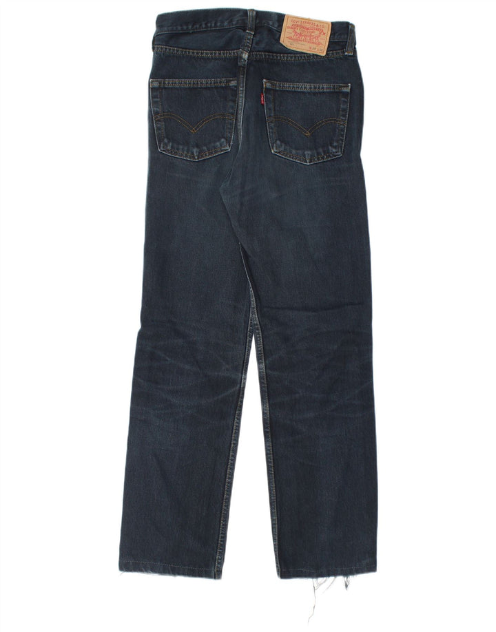 Levi's Dame 501 Straight Jeans W29 L28 Marineblå Bomuld