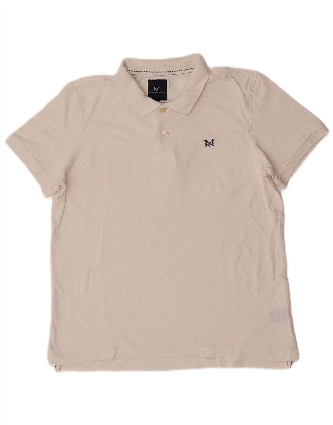Besætningstøj Herre poloshirt Stor hvid bomuld