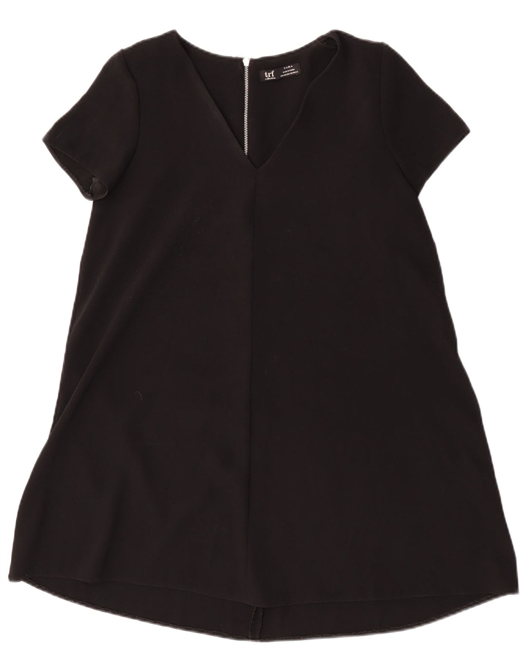 Zara Dame A-Line Kjole UK 6 XS Sort