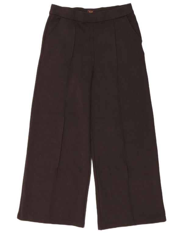 LEE Højtaljede Chinobukser med brede ben til kvinder US 14 XL W34 L31 Sort