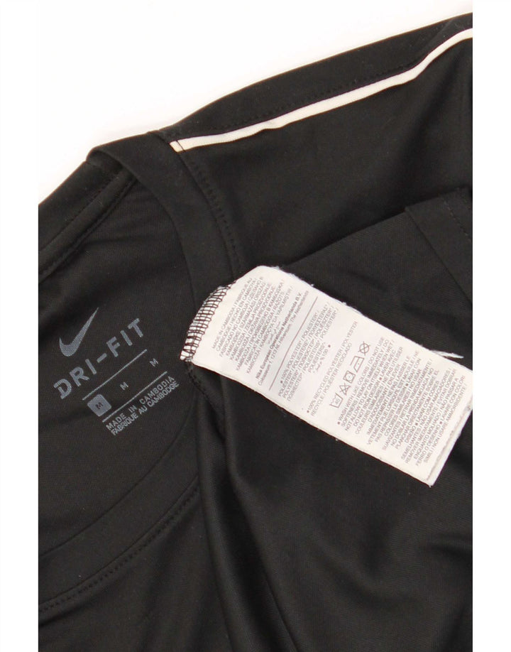 Nike Herre Dri Fit T-Shirt Top Medium Sort Polyester