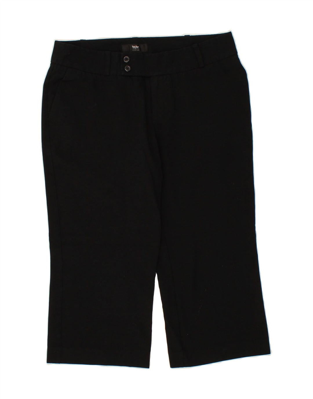 MOSSIMO Womens Straight Capri Trousers US 8 Medium W30 L20 Black Polyester Vintage Mossimo and Second-Hand Mossimo from Messina Hembry 