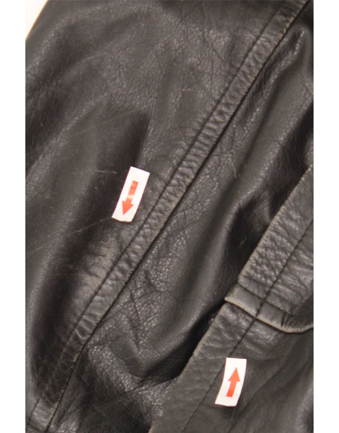 Vintage herre læderjakke UK 44 2XL Sort