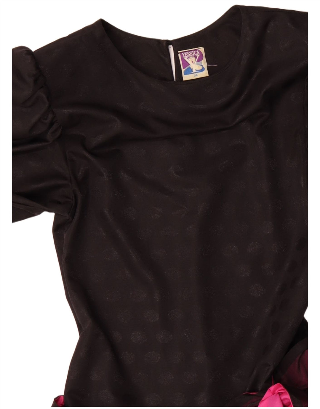 YESSICA Damekjole EU 36 Lille sort Colourblock Polyester