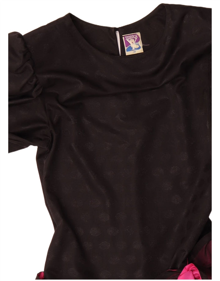 YESSICA Damekjole EU 36 Lille sort Colourblock Polyester