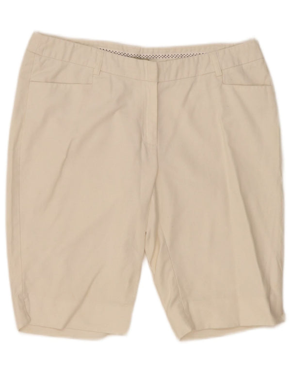 Laura Ashley Bermuda Shorts til kvinder US 10 Large W32 White Bomuld