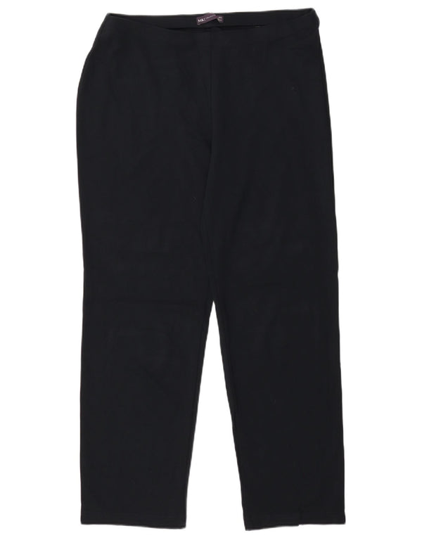 Marks & Spencer Dame Casual Bukser UK 14 Large W34 L29 Sort Viscose