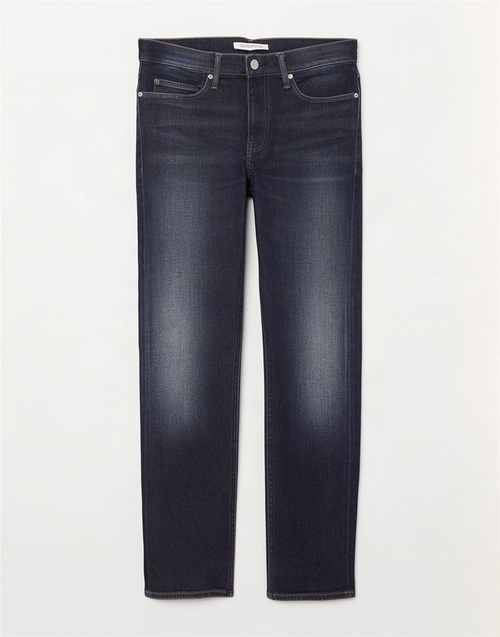 Calvin Klein Straight Jeans til mænd W33 L30 Marineblå Bomuld