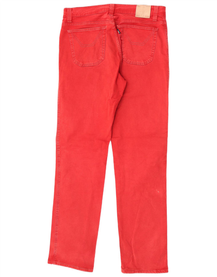Jeckerson Straight Jeans til mænd W34 L34 rød bomuld