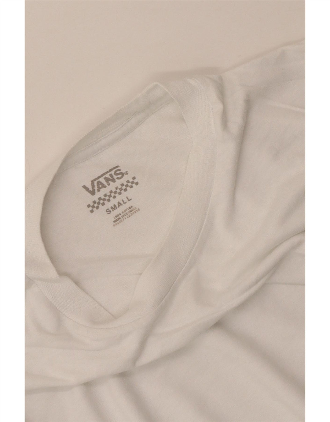 Vans Herre T-Shirt Top Lille Hvid Bomuld