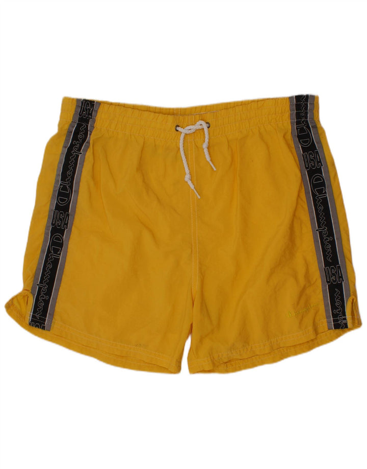 CHAMPION Drenge USA svømmeshorts 13-14 år XL Gul Colourblock