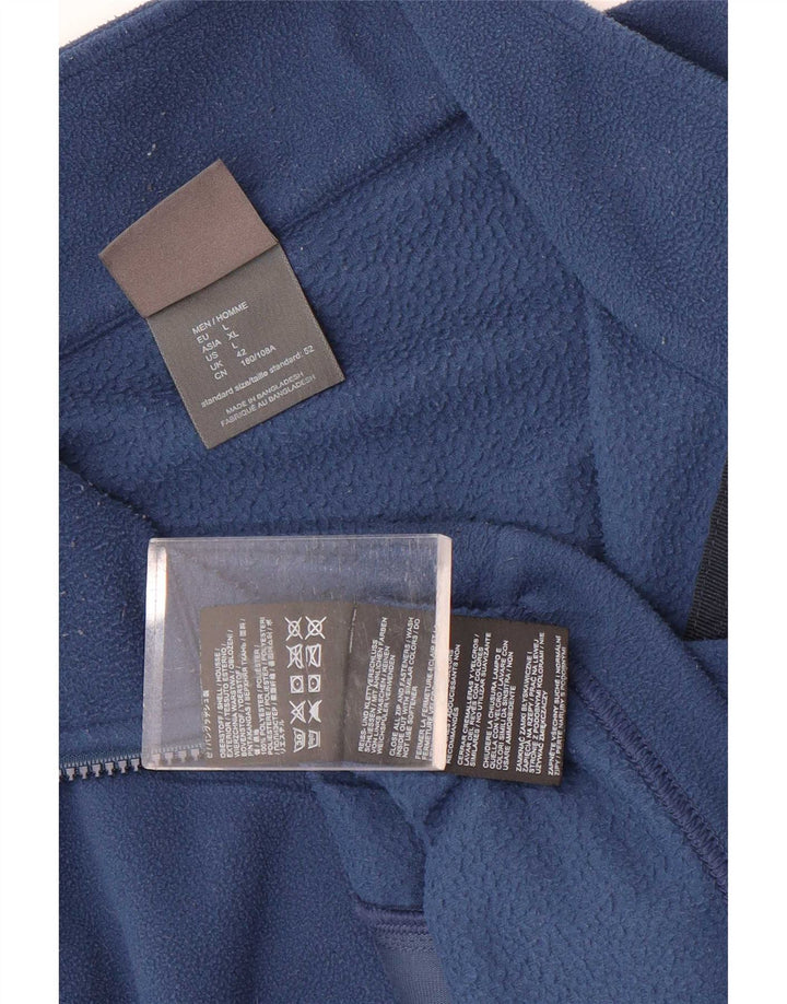 Jack Wolfskin Herre Fleecejakke UK 42 Stor Blå Polyester