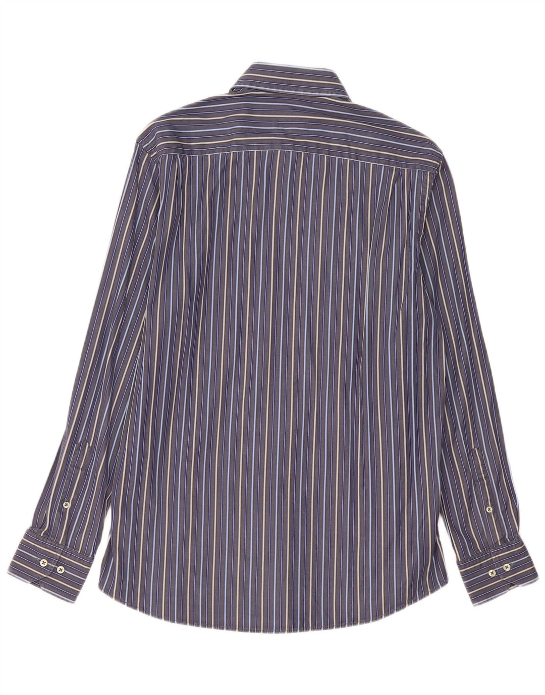 Massimo Dutti Herreskjorte Str. 42 16 1/2 Stor Marineblå Stribet