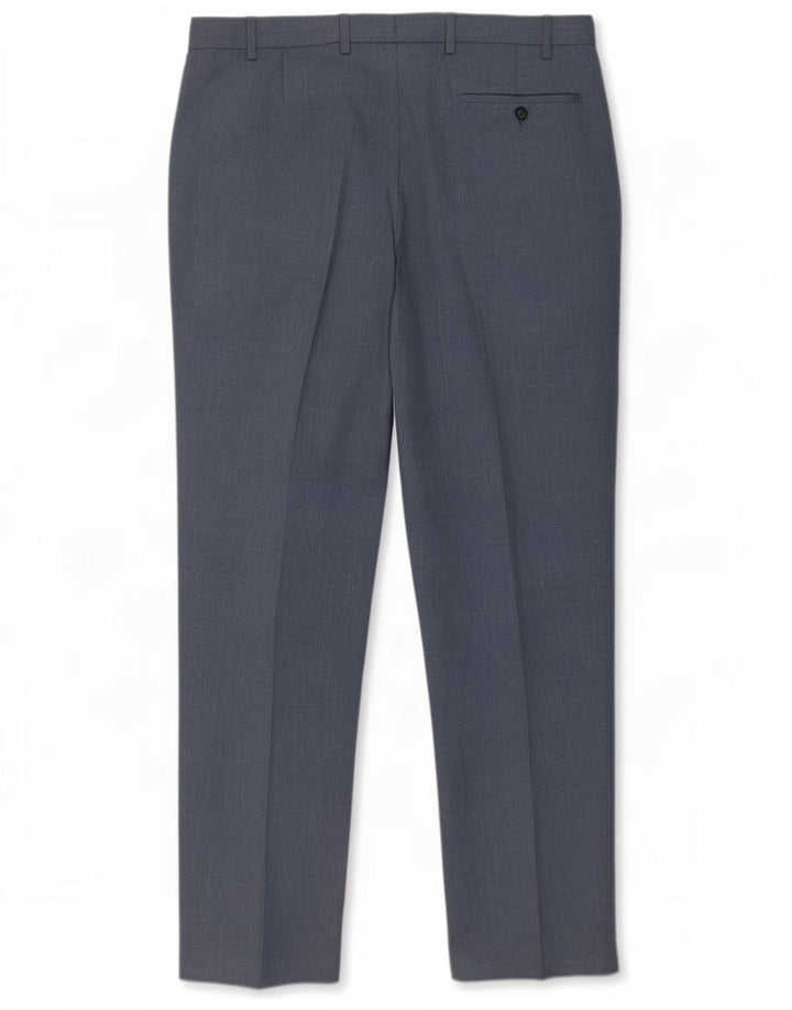 Marks & Spencer Herre Regular Chino Bukser W38 L33 Blå Polyester