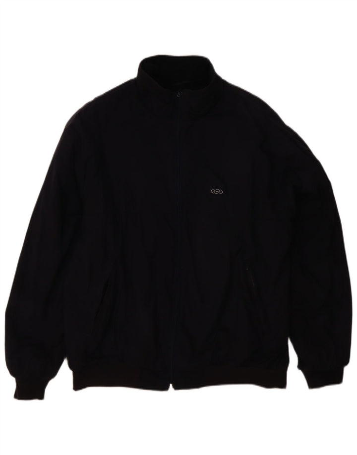 LOTTO Mens Bomber Jacket UK 40/42 Large Navy Blue Nylon