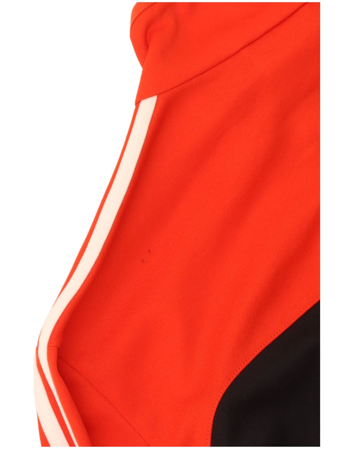 Adidas Træningsdragt til mænd Topjakke UK 38/40 Medium Orange Colourblock