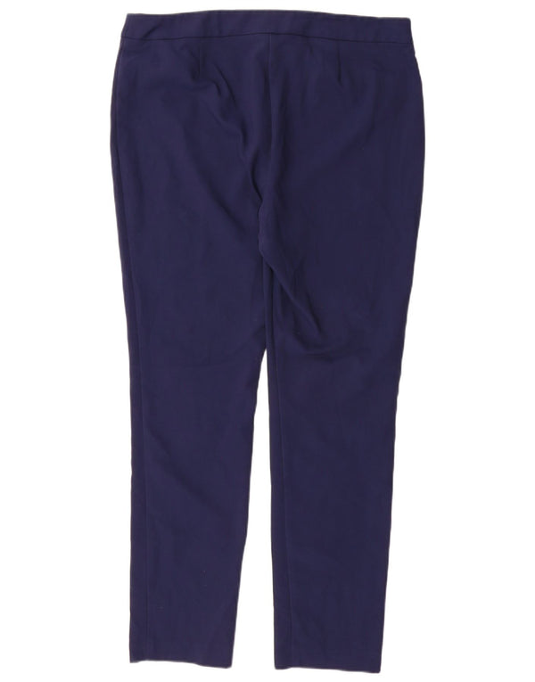 Marks & Spencer Dame Slim Casual Bukser UK 16 Large W34 L28 Navy Blue