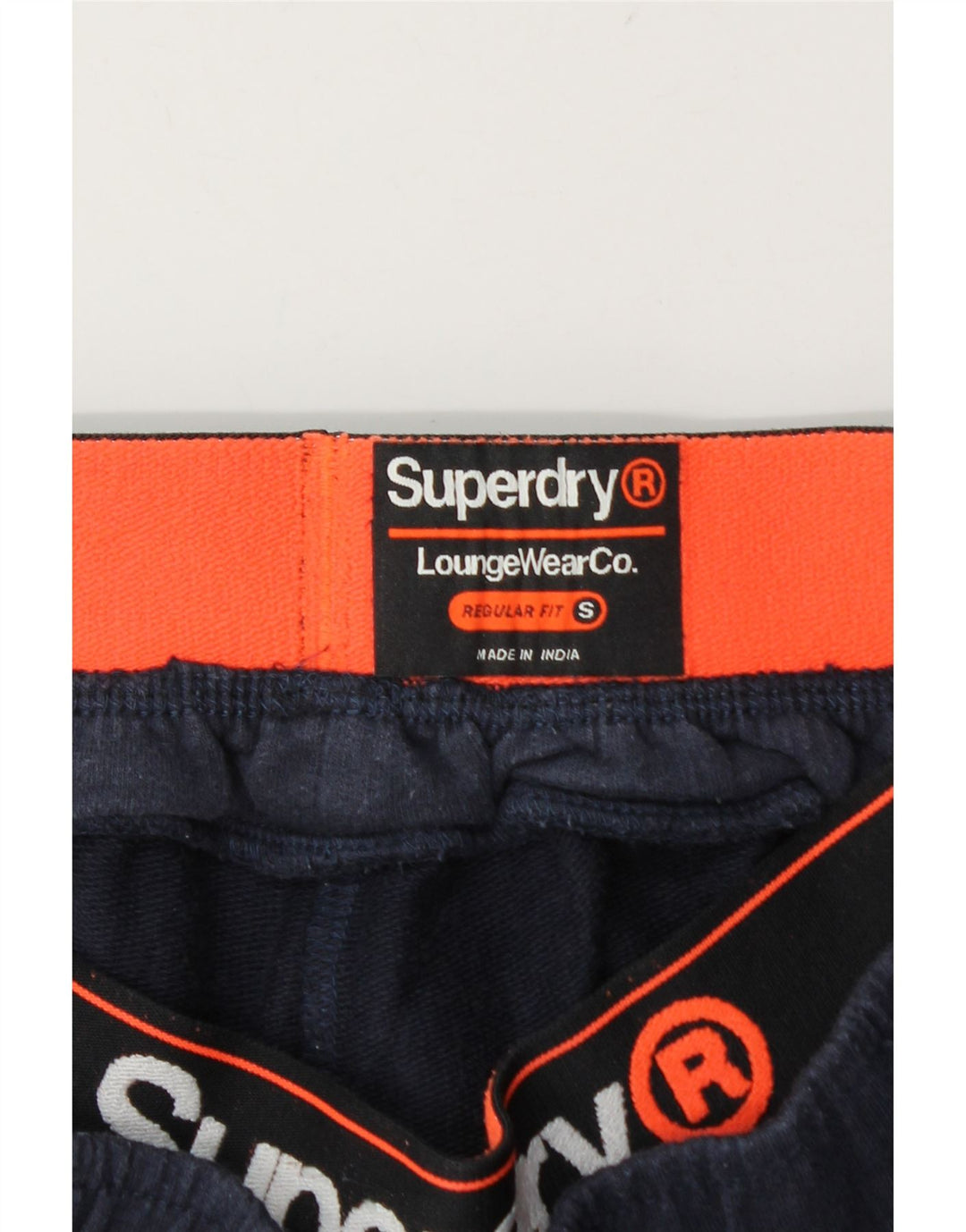Superdry Herre Regular Fit Sportshorts Små marineblå