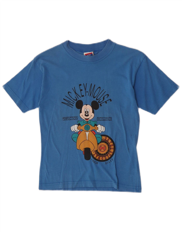 Nike drenge Mickey Mouse grafisk T-shirt top 7-8 år blå bomuld