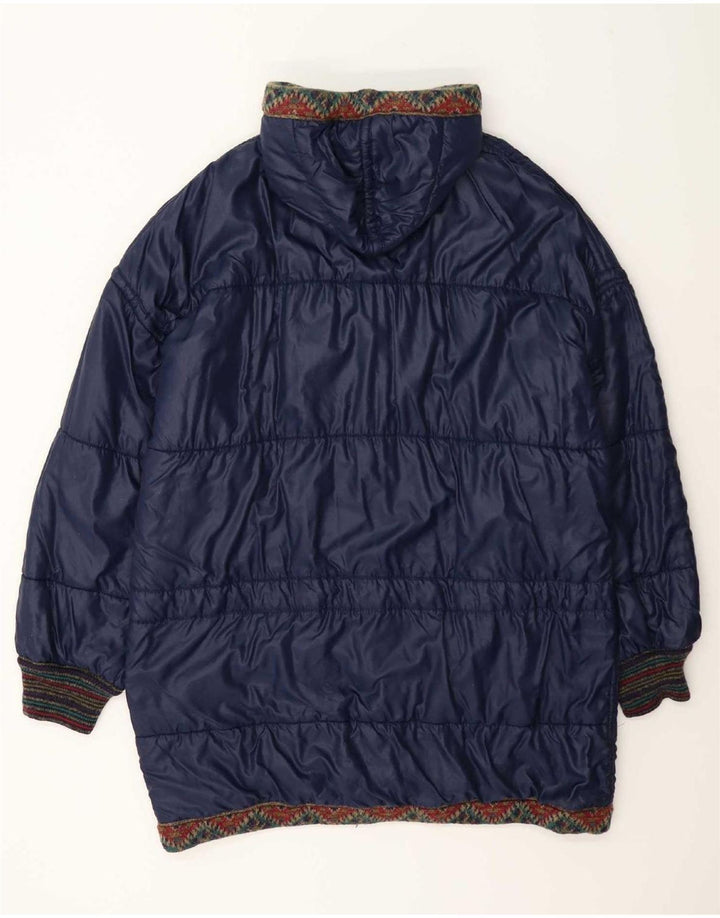 Vintage herre abstrakt mønster vendbar jakke UK 42 XL flerfarvet