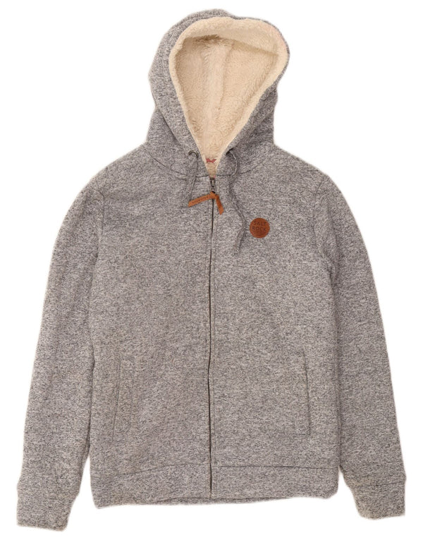 Saltrock Dame Hættetrøje Sherpa Hættetrøje med lynlås UK 10 Small Grå Flecked