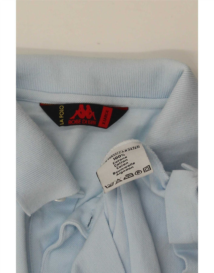 Kappa herre poloshirt XL blå bomuld