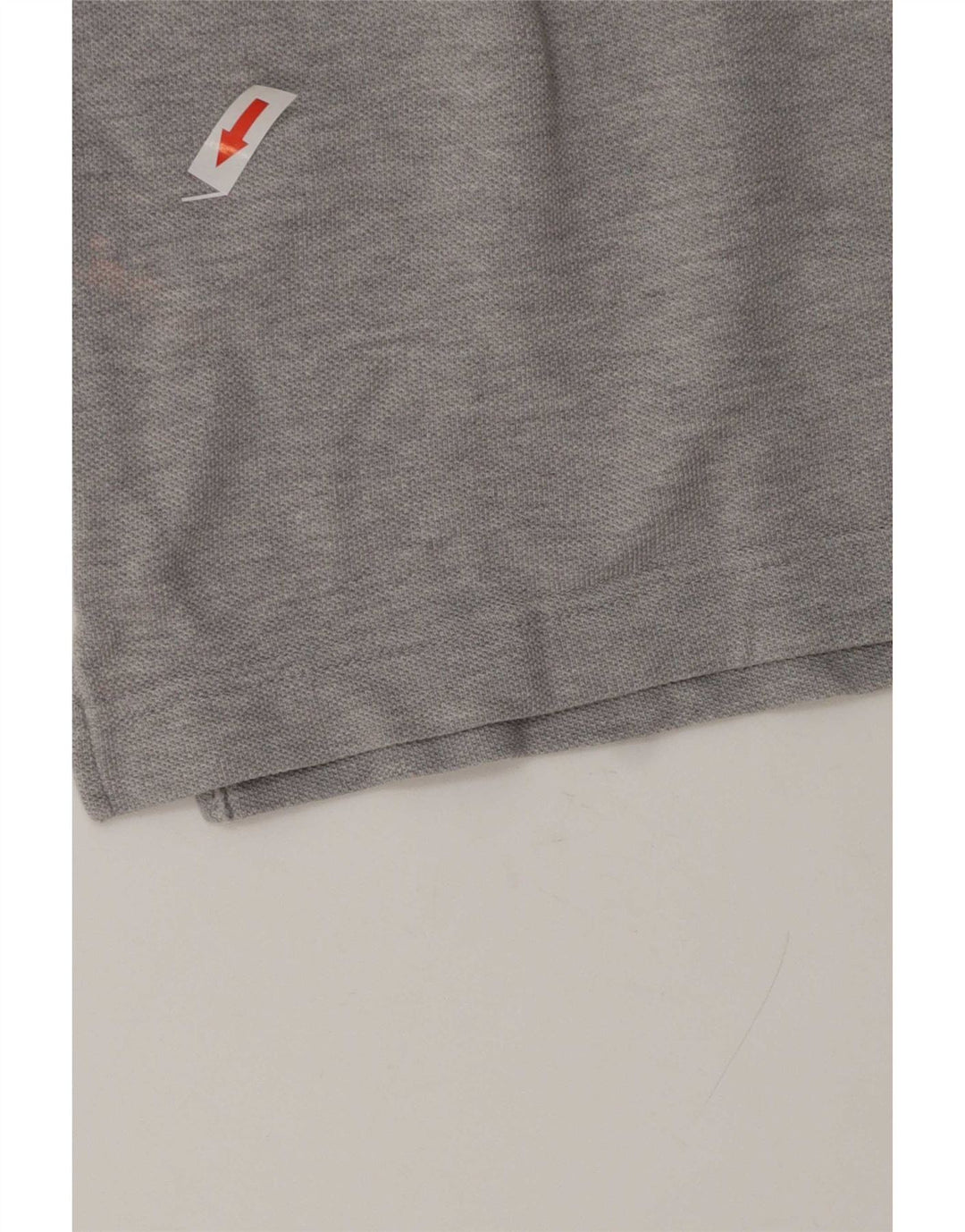 Benetton herre poloshirt mellemgrå flækket